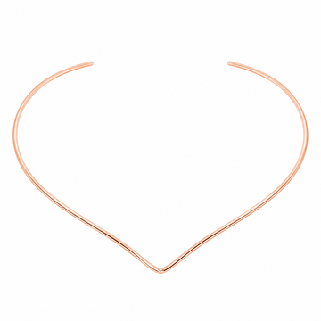 Choker Folheado a Ouro 18K e Prata 925 Aro Bella
