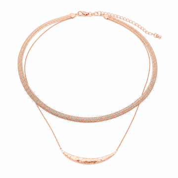 Choker Folheado a Ouro 18K Orgânico Liso