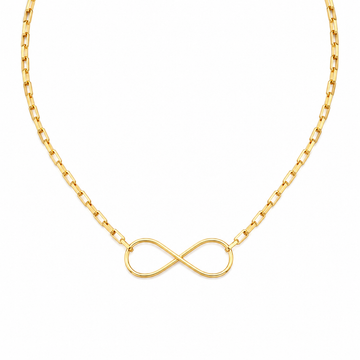 Choker Folheado a Ouro 18K Símbolo Infinito
