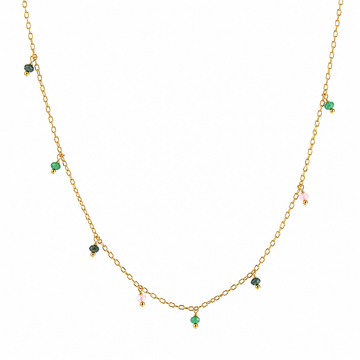 Gargantilha Missanga Colorida 18K