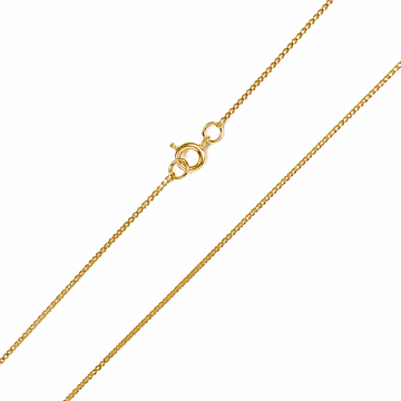 Corrente Feminina Veneziana 45cm Folheada a Ouro 18K